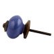 Slate Blue Antique Fitting Ceramic Dresser Knob Online